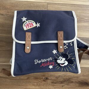 Disney Parks Heritage Forever Mickey Messenger Backpack Love Since 1928 Canvas